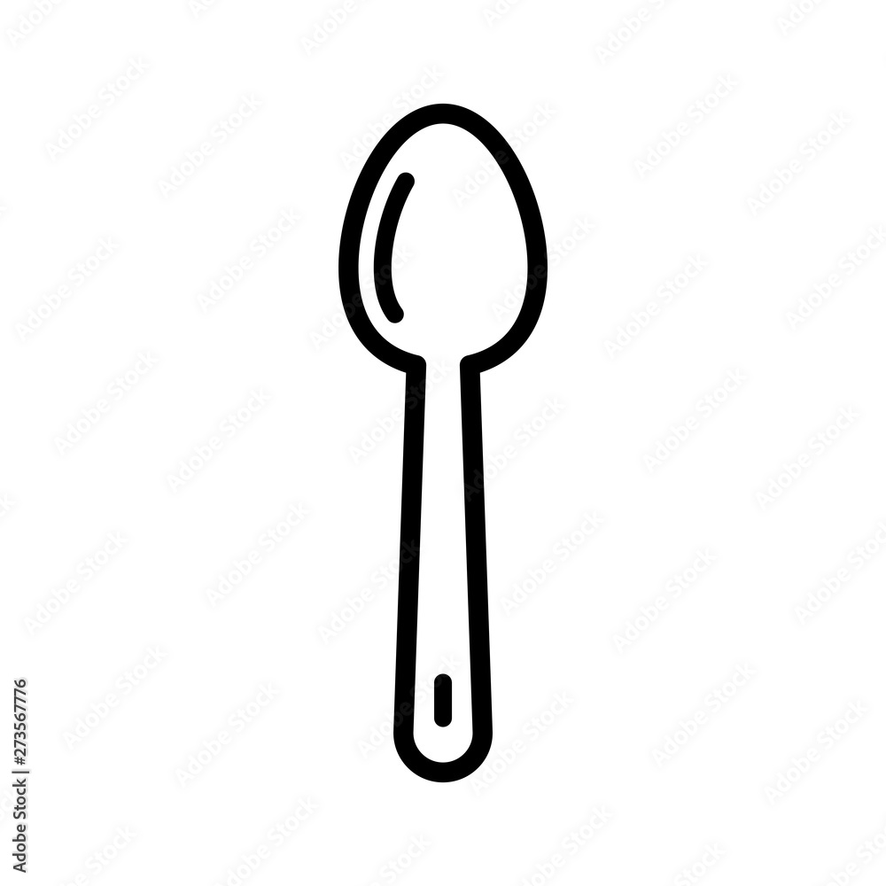 Spoon icon vector Spoon icon vector
