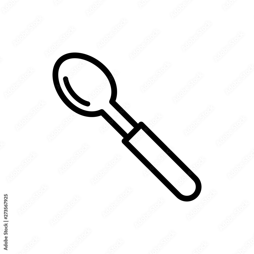 Spoon icon vector Spoon icon vector