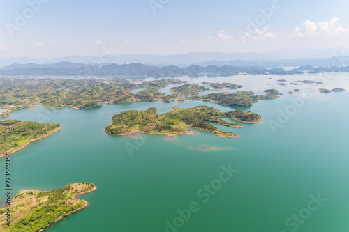 hangzhou thousand island lake in summer