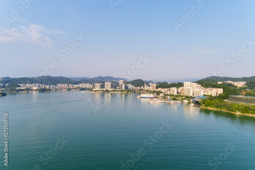 hangzhou thousand island lake and county scenery © chungking