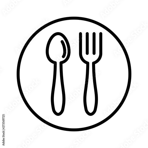 Spoon and fork icon