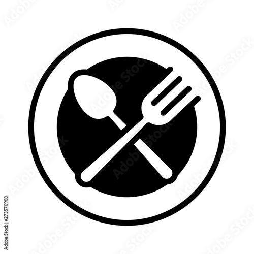 Spoon and fork icon