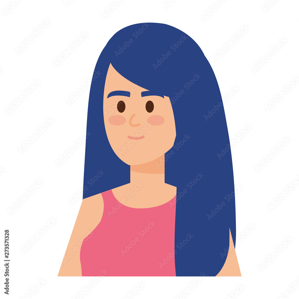 beautiful young woman avatar character