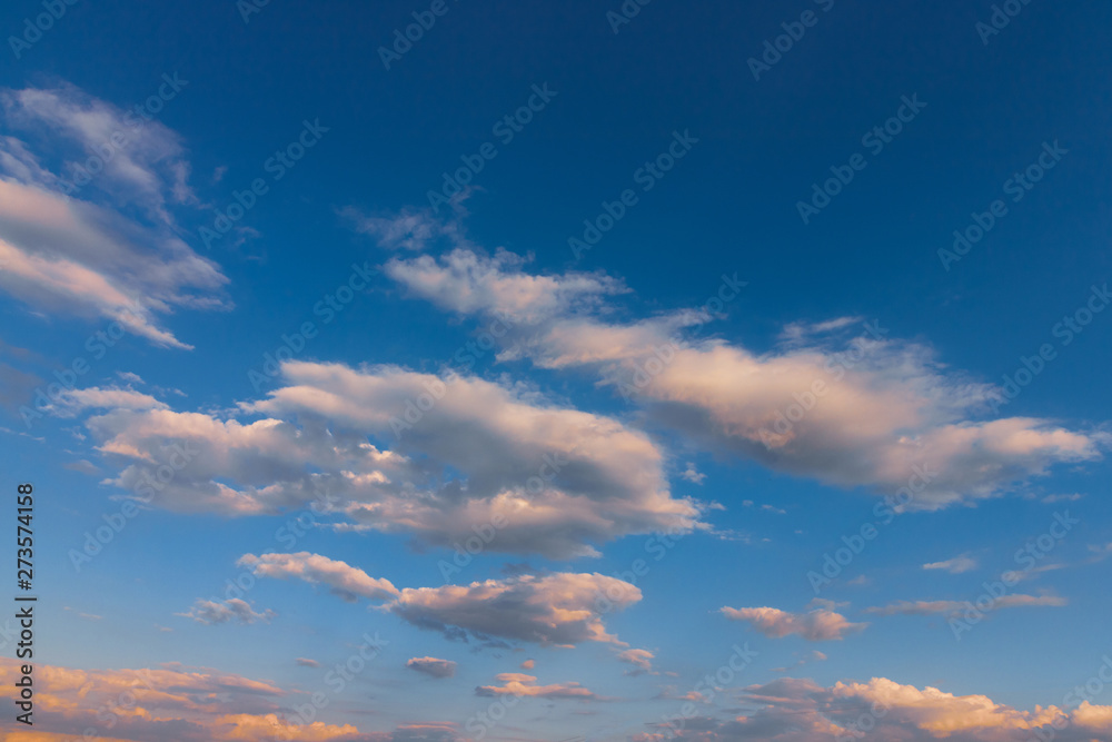 Sky at sunset - Dramatic colors background