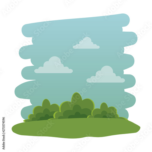 recreational park natural scene icon