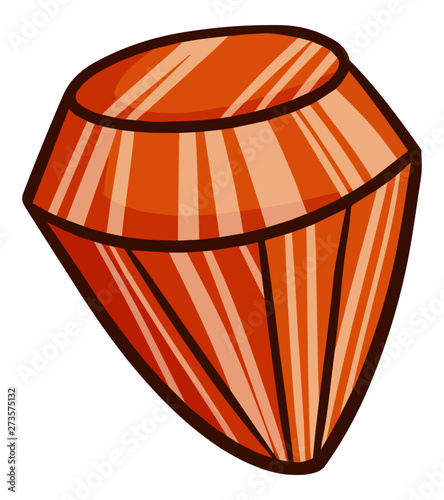 Funny and cute orang diamond shining