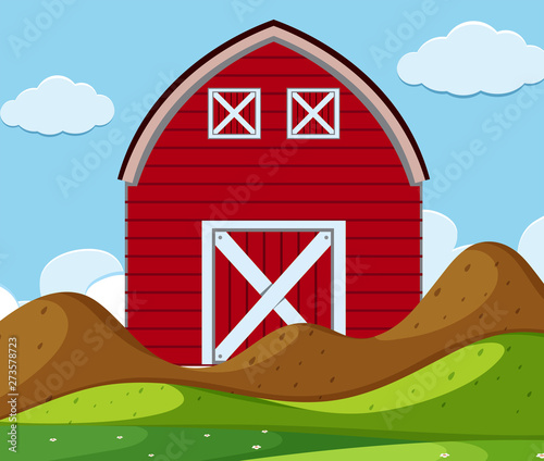 Simple rural farm house