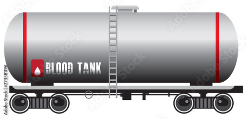 Donor blood tank