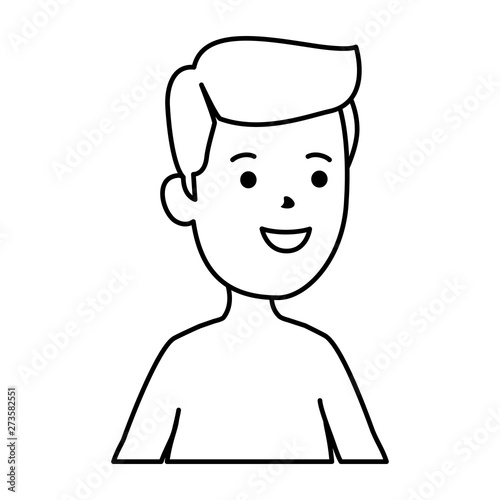young boy shirtless avatar character