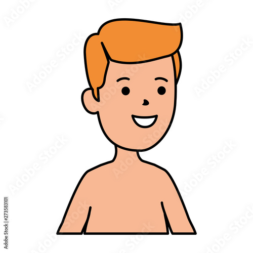 young boy shirtless avatar character