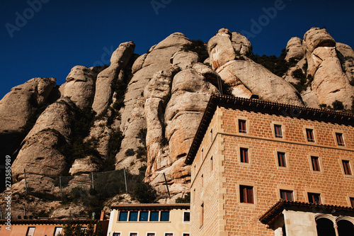 Montserrat. Monastery on mountain Barcelona, Catalonia photo