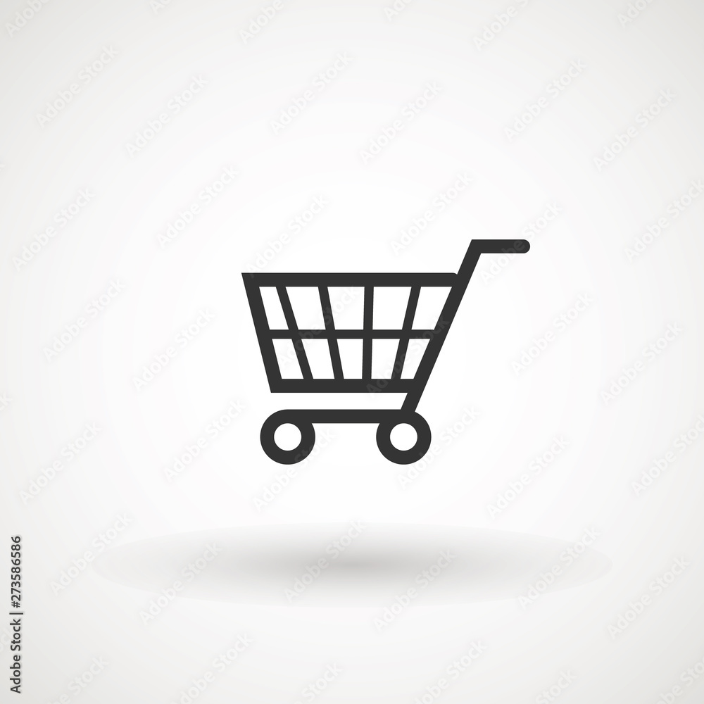 Shopping Cart Icon, flat design best vector icon. Shopping Cart Icon, flat design best vector icon.