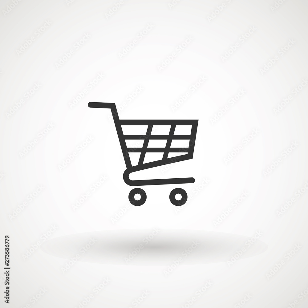 Shopping Cart Icon, flat design best vector icon. Shopping Cart Icon, flat design best vector icon.