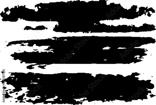 Black grunge spots on white background