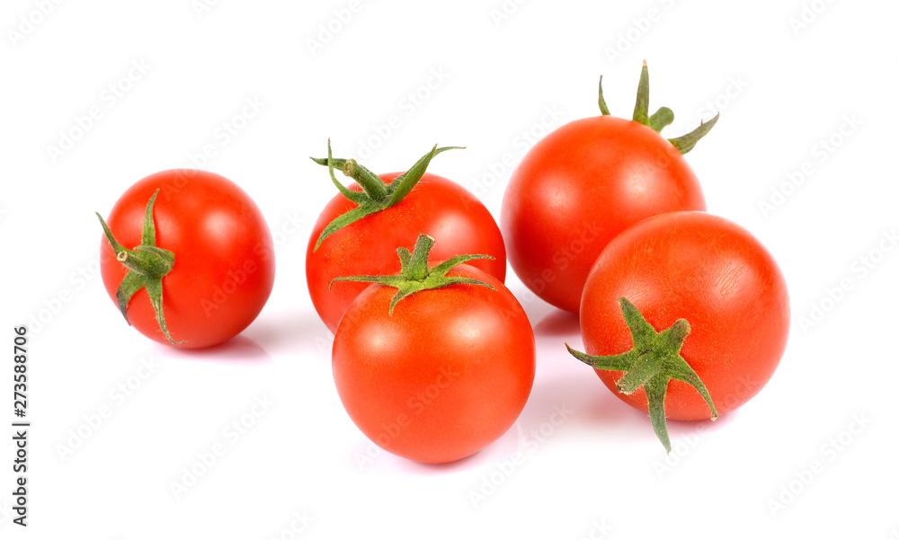 Cherry tomatoes isolated on white background Cherry tomatoes isolated on white background