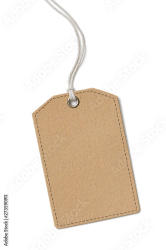 Blank brown paper label or ...
