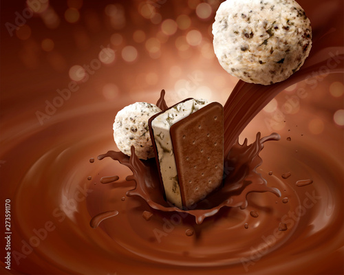 Ice cream sandwich cookie