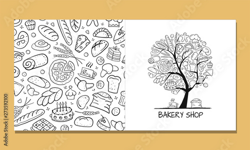 Greeting cards, design idea for bakery company