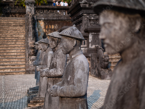 Statues at Hue in Northern Vietnam