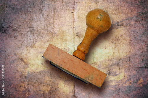 Old wooden stamp