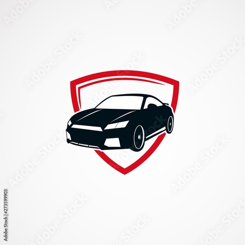 car secure logo designs concept, icon, element, and template for business