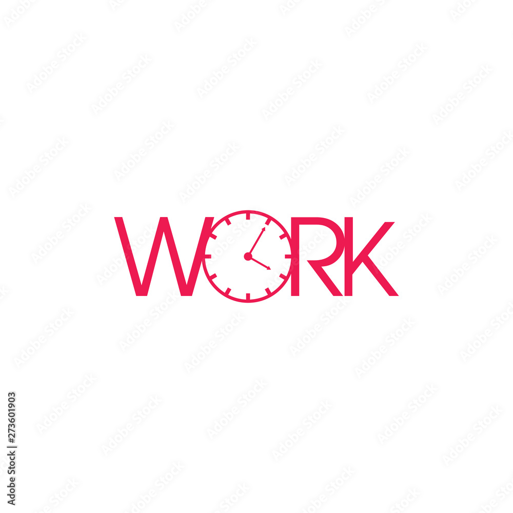 work time symbol vector work time symbol vector