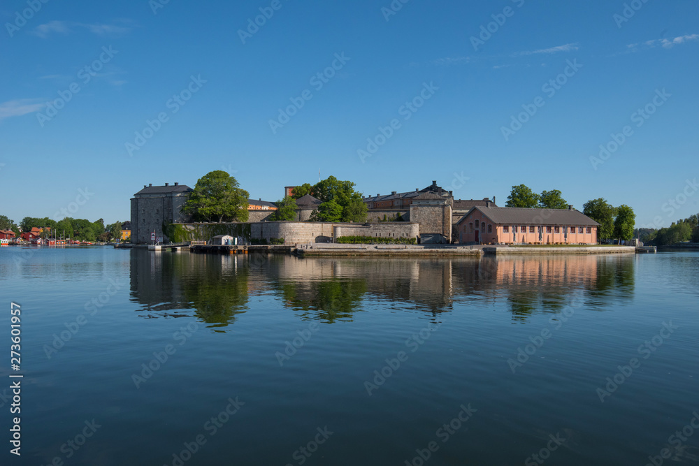 Old fortress island in Vaxholm and Sockholm archipelago Old fortress island in Vaxholm and Sockholm archipelago