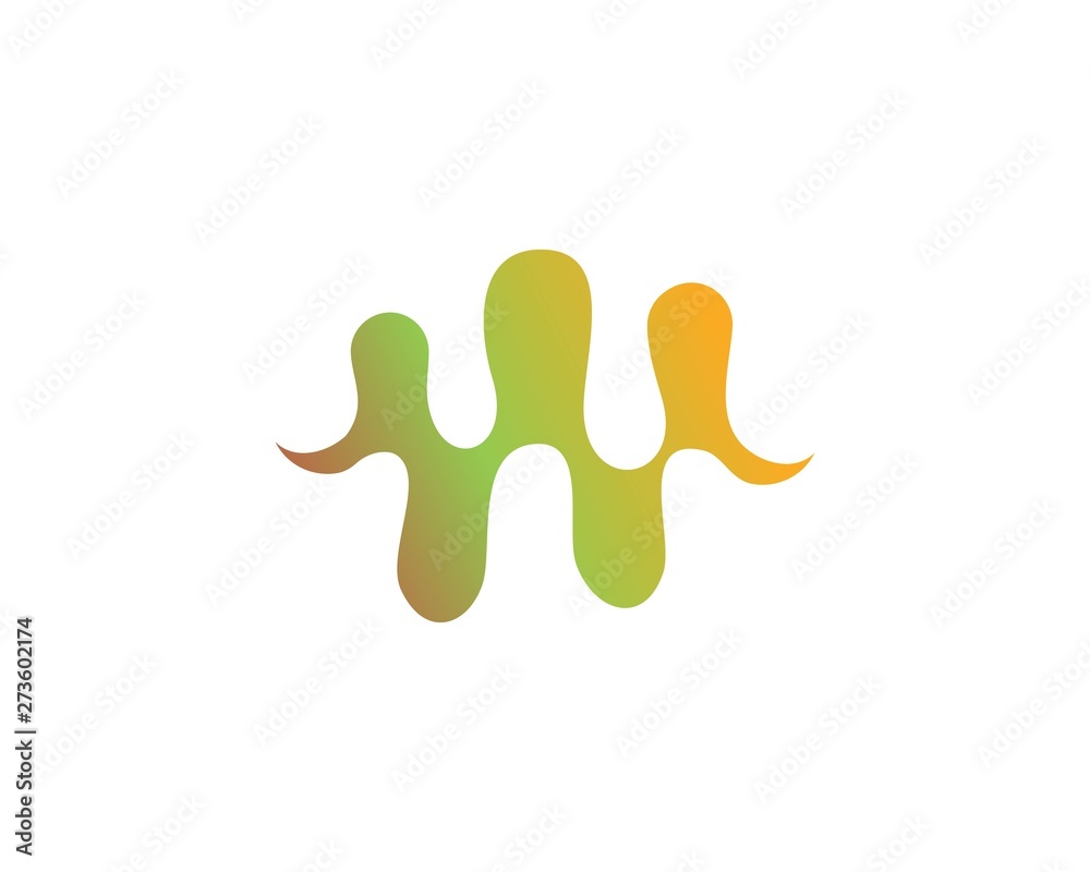 Audio sound wave logo template design vector Audio sound wave logo template design vector