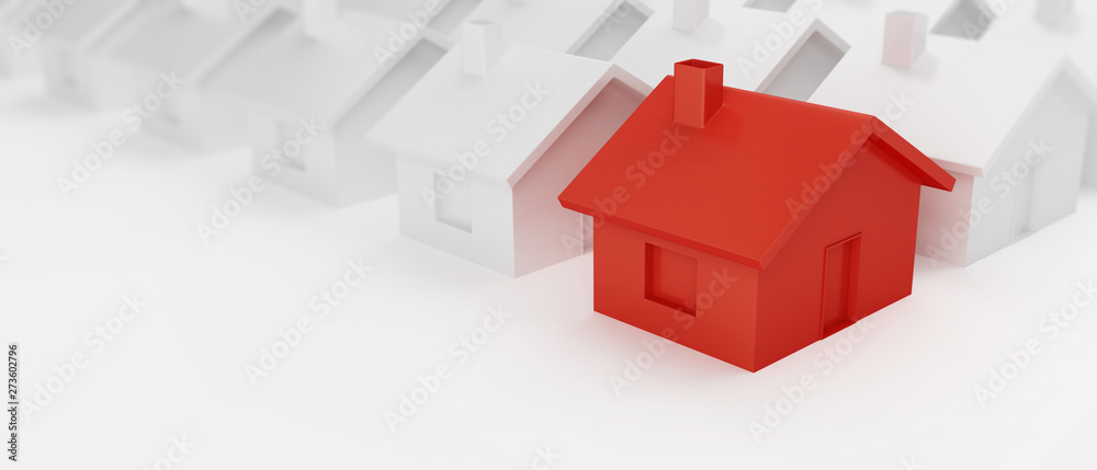 Background with houses. The same houses stand in a row next to each other. 3D. Wireframe houses. Vector illustration. Background with houses. The same houses stand in a row next to each other. 3D. Wireframe houses. Vector illustration.