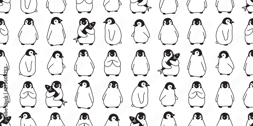 penguin Seamless pattern vector bird cartoon polar bear scarf isolated tile background repeat wallpaper doodle illustration design penguin Seamless pattern vector bird cartoon polar bear scarf isolated tile background repeat wallpaper doodle illustration design
