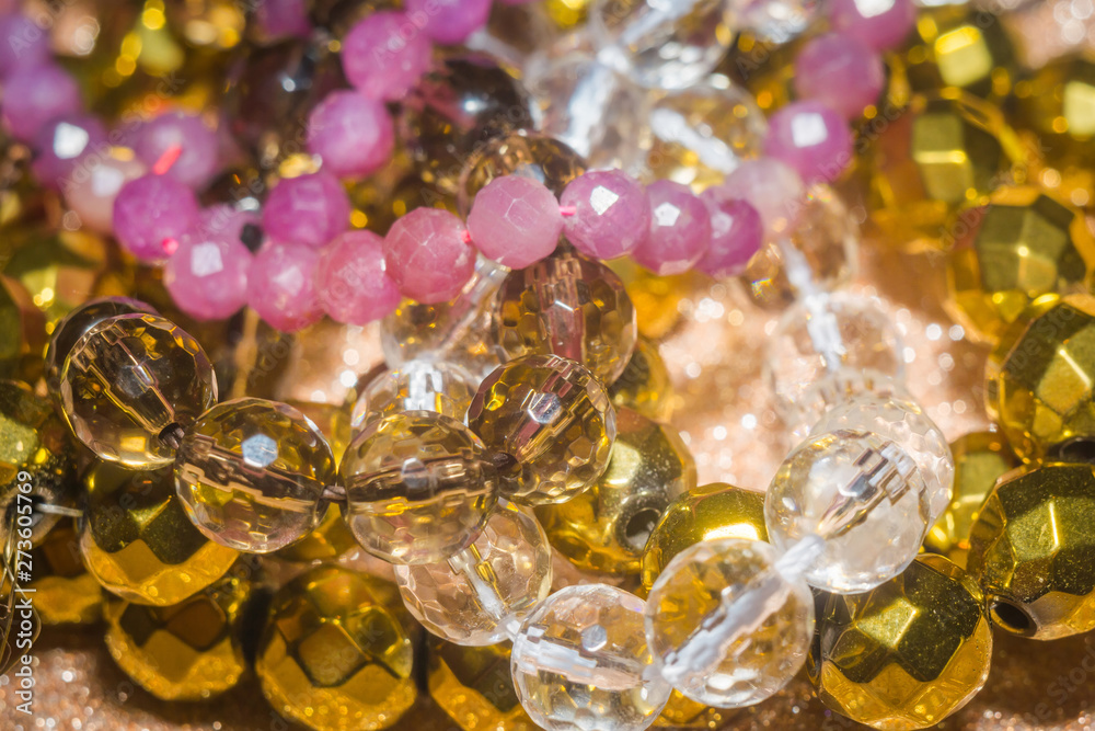 Faceted bead stones Faceted bead stones