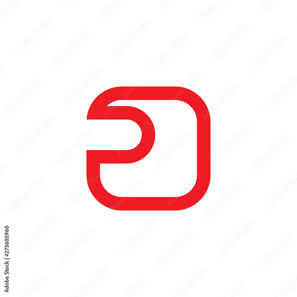 letter p simple geometric line square logo vector letter p simple geometric line square logo vector