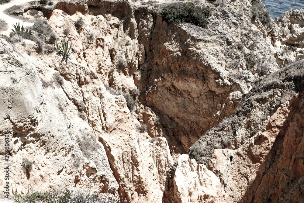 cliffs of Algarve coast , Portugal