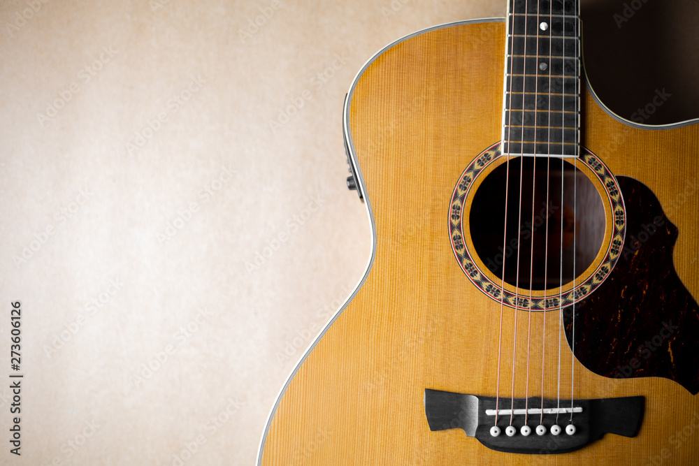 Acoustic guitar that is classic and beautiful