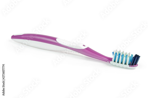 Modern toothbrush on a white background