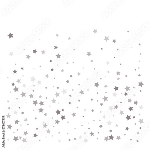 Random falling silver stars