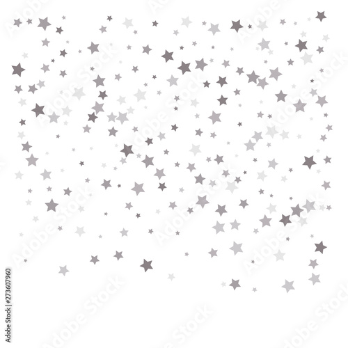 Random falling silver stars