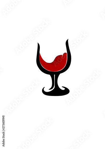 Immagine di calice di vino rosso 