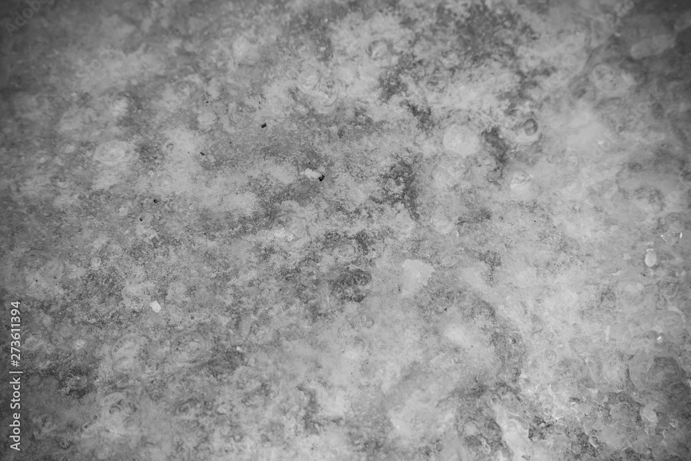 Monochrome texture of street ice