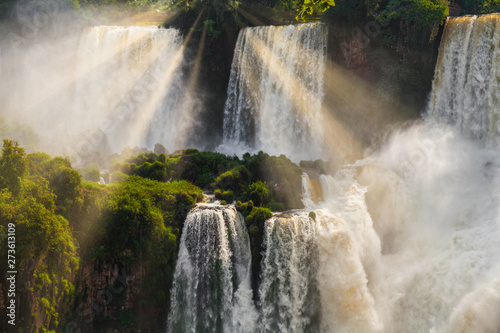 Iguazu Falls Cataratas del Iguazu are waterfalls of the Iguazu River