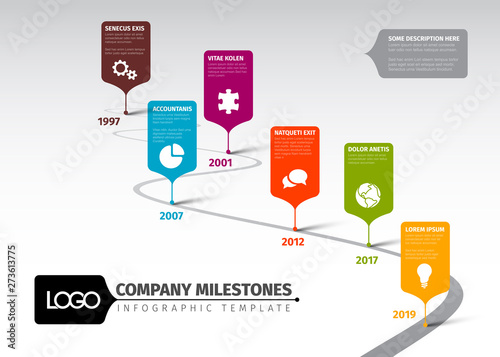 Infographic timeline template