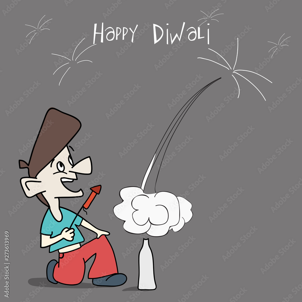 Diwali sales comedy cartoon