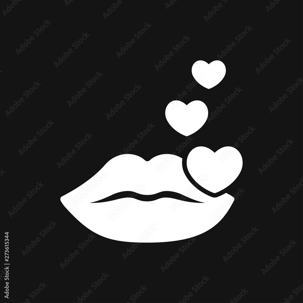 Erotic vector icon for adult only content, flat illustration Erotic vector icon for adult only content, flat illustration