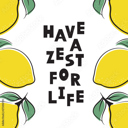 Have a zest for life card o...
