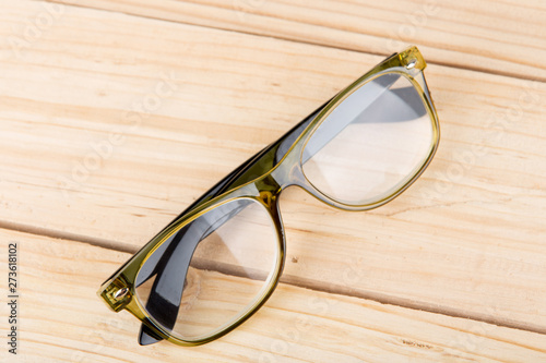 eyesight care concept eyeglasses close up