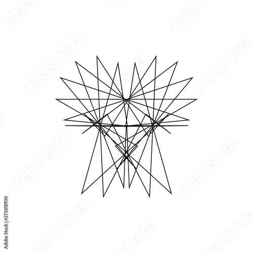 Abstract geometric shape of...