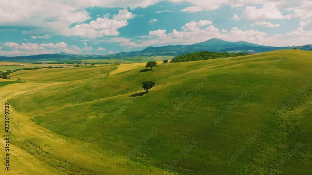 Beautiful aerial view of Tuscany Hills, Italy in spring. Beautiful aerial view of Tuscany Hills, Italy in spring.