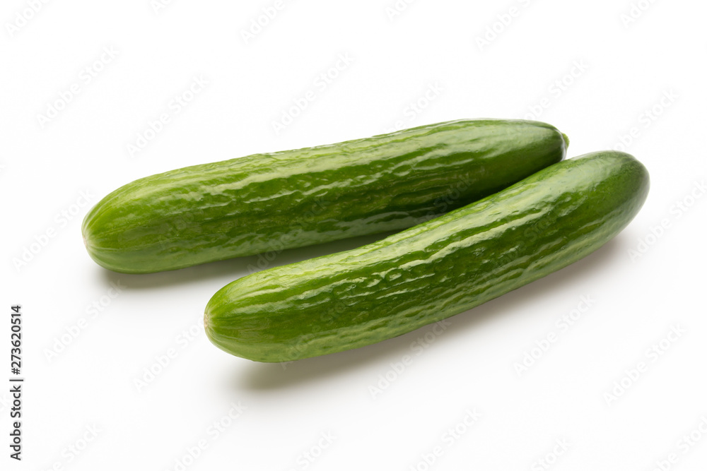 Fresh cucumber on white background. Fresh cucumber on white background.