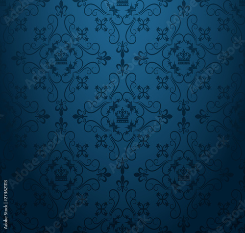 Dark blue background wallpaper for your design, vector illustration