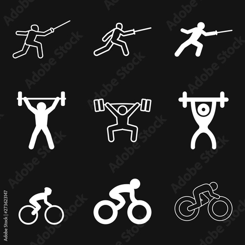 Athlete icon isolated on background vector illustration